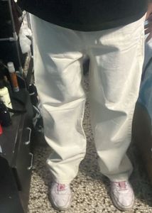 White Wide-Leg Trousers