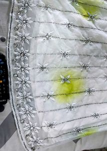 Elegant White Embroidered Kurta