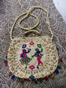 Embroidered Clutch Bag