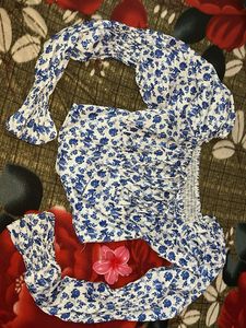 Floral Print Crop Top