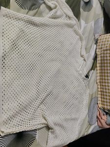 never used Sheer Crochet Knit Top