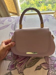 Chic Lavender Handbag- leather