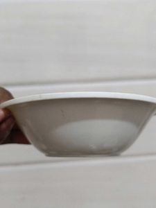 Set of 3 White Saucers