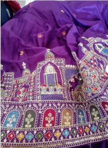 Unstitched Embroidered Lehenga Choli
