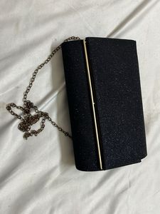 Sparkly Black Clutch Bag