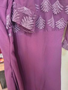 Fancy Embellished Lilac dress