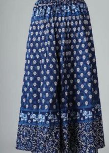 Boho Ethnic Print Maxi Skirt