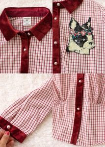 Vintage Style Checkered Button-Up Shirt