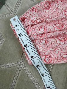 Pink Floral Print Button-Up