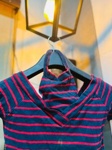 Y2K Cut-Out Neckline Casual Tee