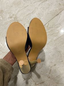 Denim Blue Pencil Heels