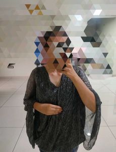 Silver Shimmer Party Top