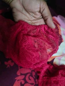 Red Lace Bra &amp; Panty Set
