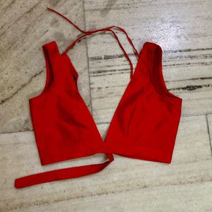 Vibrant Red Ethnic Blouse