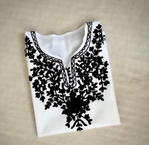 Elegant White Embroidered Kurta