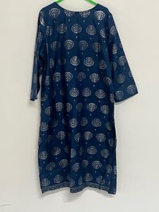 Elegant Blue Printed Kurta