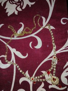 Waist Chain with Red Crystals (kamarbandh)