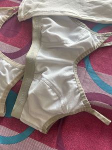 BeautyPlus White Cotton Bra's &amp; Matching Vest