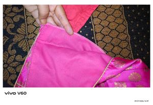 Vibrant Pink Brocade Blouse Set