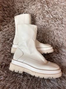Imported Chunky Platform Zip Boots