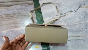 Sparkling Glitter Clutch with Gold Chain