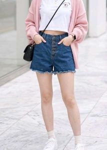 High Waisted Denim Shorts