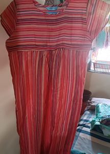 Round Next Straight Maternity Gown