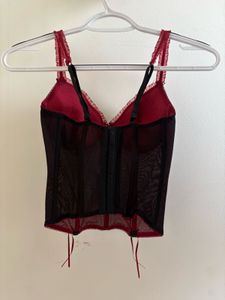 Ombre Black Red Corset