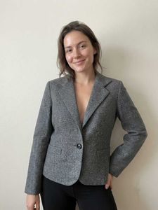 Classic Grey Imported Blazers Korean Winter