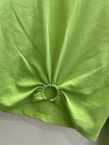 Green Crop Top