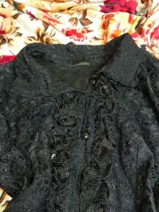 Elegant Black Lace Top