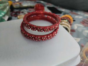3 Different Pair Of Kanch Bangles