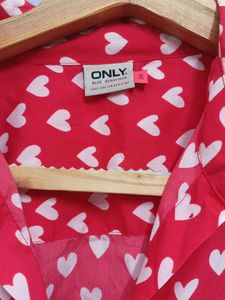 ❤️Valentine's day Red Heart Print Shirt - ONLY