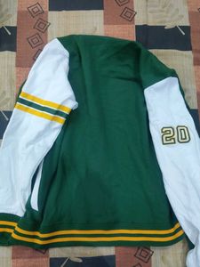 Snitch Men's Green Varsity Jacket, unused with tag