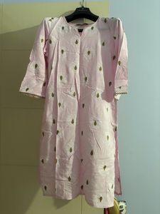 Pastel Pink Kurti In Size M