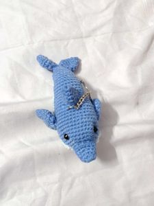 Cute Crochet Dolphin Keychain