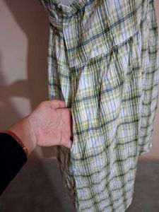 Plaid Pinafore Dress