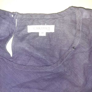 Tie-Dye Sleeveless Purple Kurti - Women