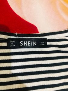Size-S- Chic Striped Button-Up Cropped Top