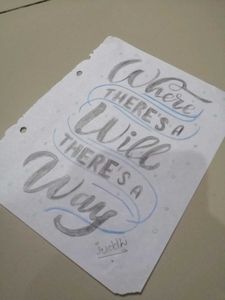 Hand-lettered "Where There's A Will"
