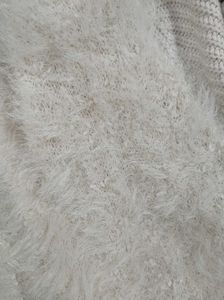 Cream Furry Winter Cardigan