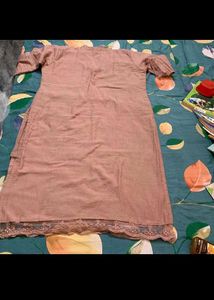 🎉Offer🎉Elegant Peach Kurta