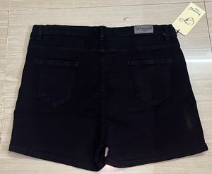 Black Denim Shorts
