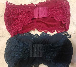 Lace Bandeau Bra Set
