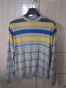 Men's Striped Crewneck Sweater