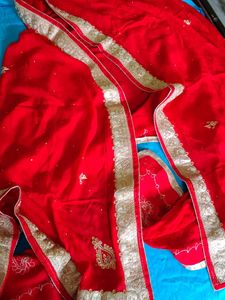 Red Embroidered bridal
