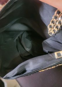Japanese Floral Clutch  with Chain Sling