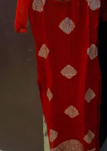 Elegant Red Embroidered kurti