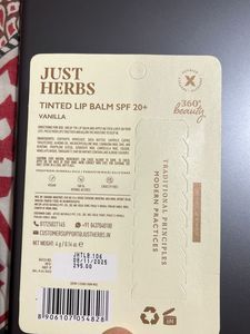Just Herbs Tinted Lip Balm SPF 20+