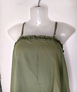 High-low Olive Top✳️